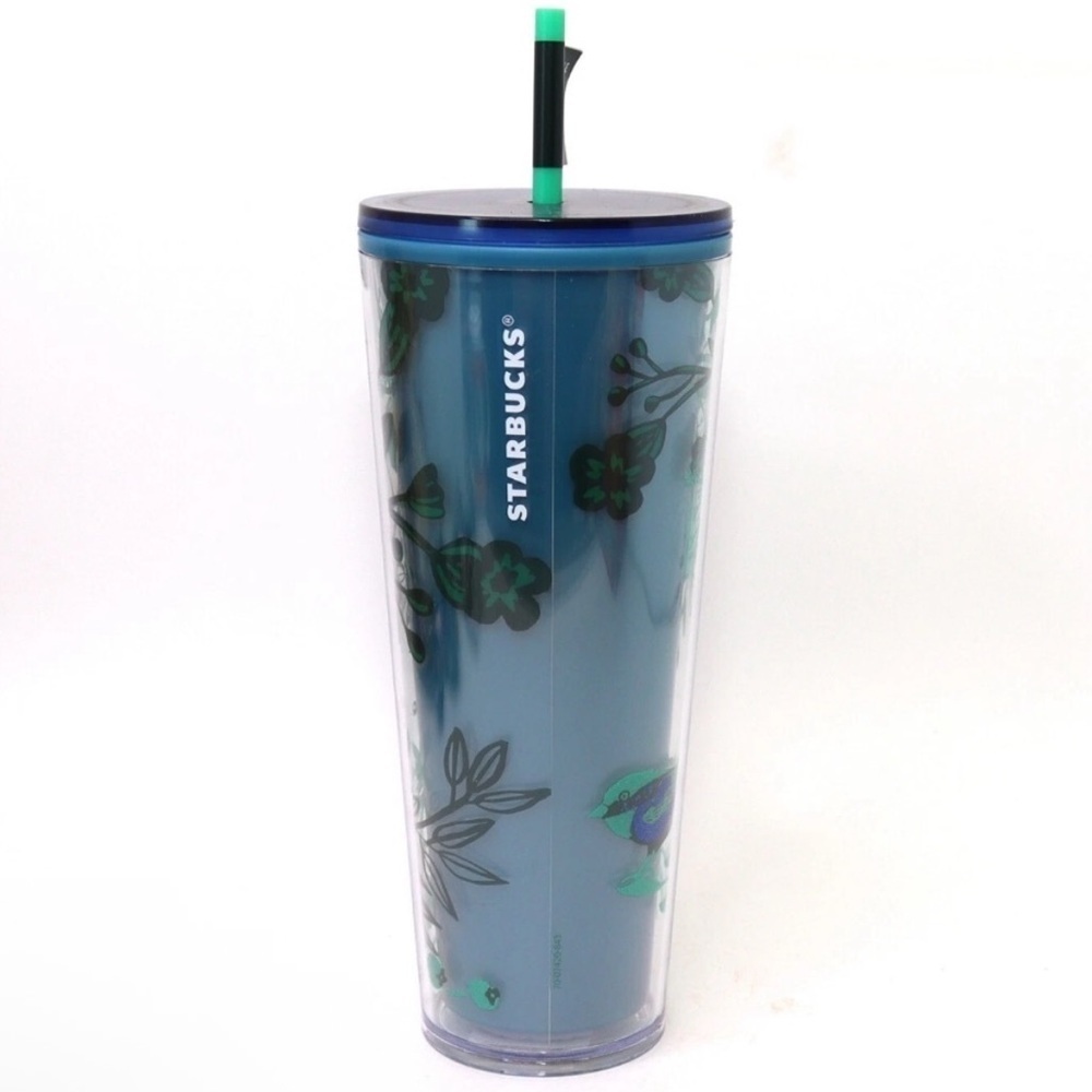 Starbucks 2022 Holiday Blue Berry Corsage Color Changing Venti Tumbler - Picture 2 of 3
